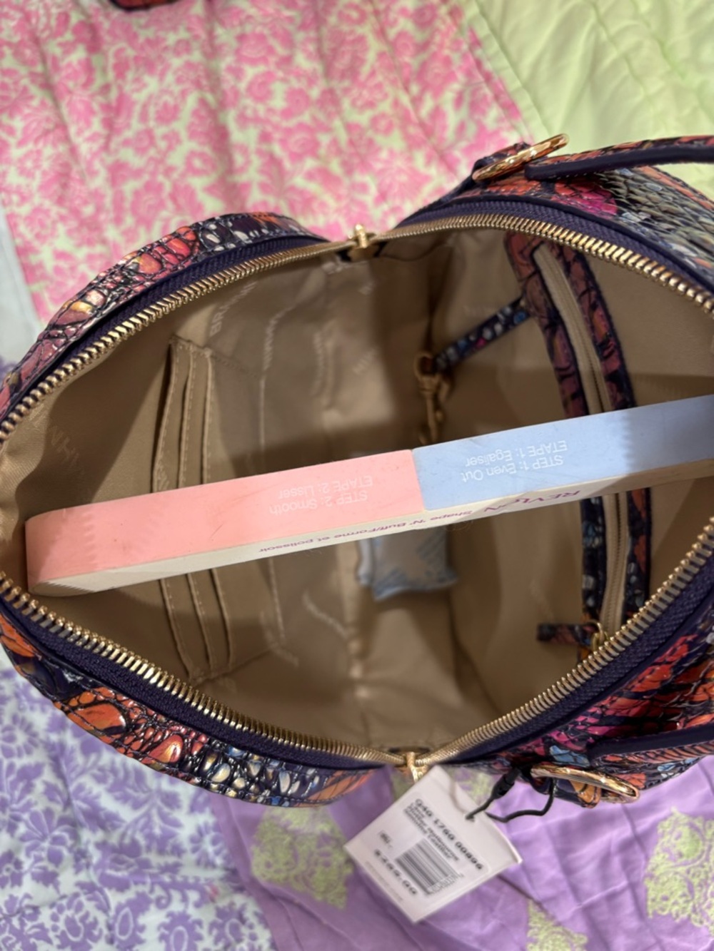 Bright Multi-Color Dome Crossbody Bag by Brahmin Lane - Picture 5 of 5
